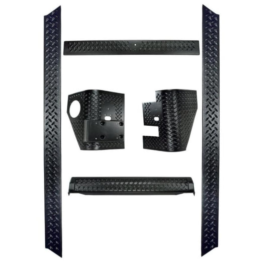 Rugged Ridge 11650.51 Body Armor Kit, fits 97-06 Jeep Wrangler TJ