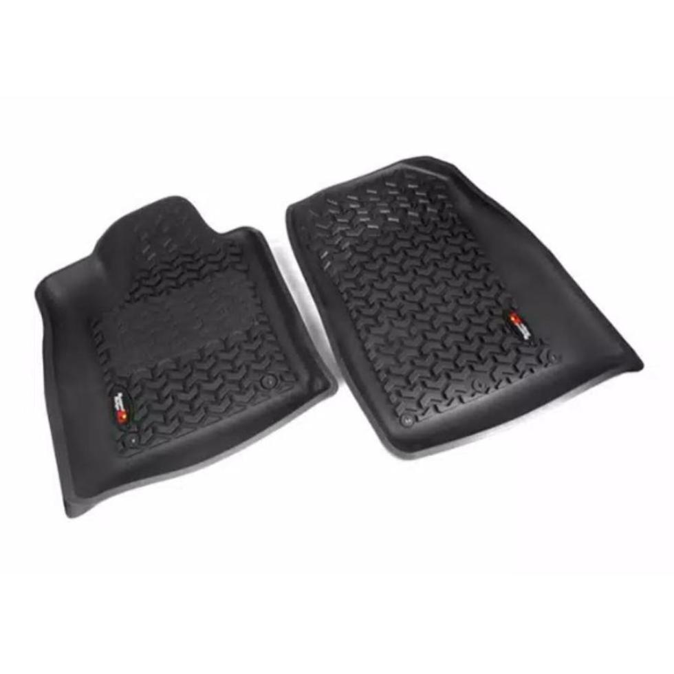 Rugged Ridge 12920.25 Floor Liners, Front, Black, fits 84-01 Jeep Cherokee XJ