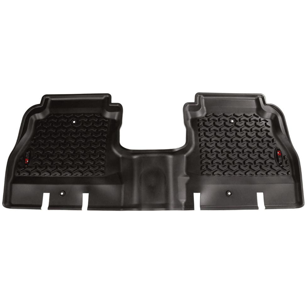 Rugged Ridge 12950.48 Floor Liner, Rear, Black, fits 18-25 Jeep Wrangler JL, 4-Door