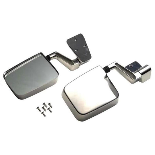 Kentrol 30475 Mirror Kit pair Stainless Steel fits 1988-2006 Jeep Wrangler YJ, TJ