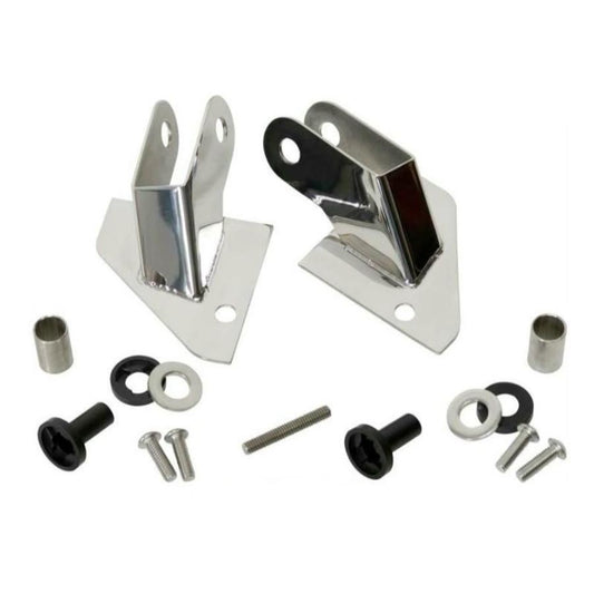 Kentrol 30533 Mirror Relocation Bracket pair Stainless Steel fits 1987-1995 Jeep Wrangler YJ