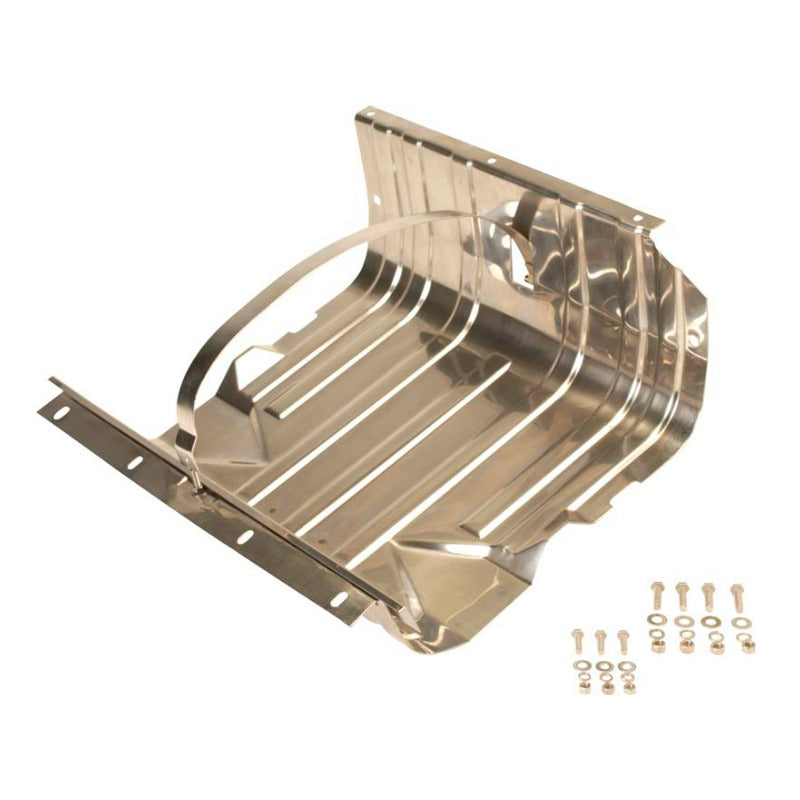 Kentrol 30539 Stainless Steel Gas Tank Skid Plate w/strap fits 1955-1990 Jeep CJ & Wrangler YJ