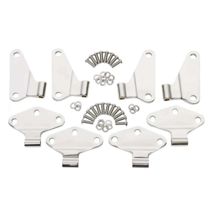 Kentrol 30581 Body Door Hinge Set (8 pieces) fits 2007-2018 Jeep Wrangler JK 4-Door