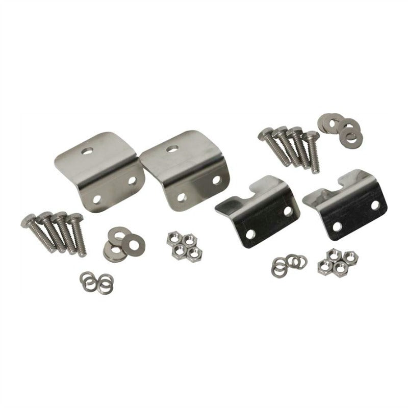 Kentrol 30667 Stainless Steel Strut Rod Mounting Brackets for Fiberglass Body fits 1972-1986 Jeep CJ Models