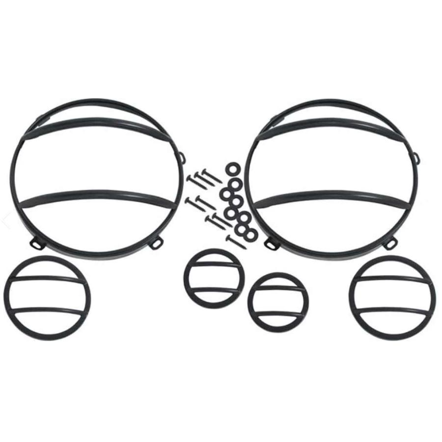 Kentrol 50013 Headlight & Marker Cover Set (6 pieces) fits 2007-2018 Jeep Wrangler JK