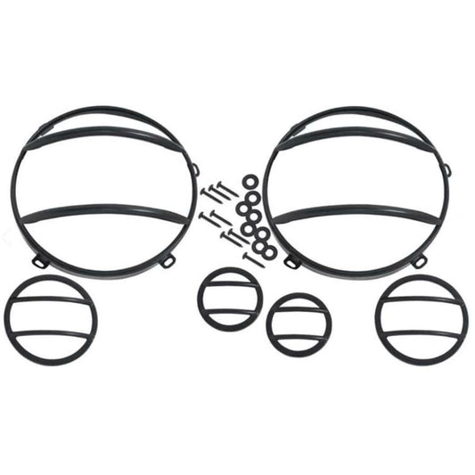 Kentrol 50013 Headlight & Marker Cover Set (6 pieces) fits 2007-2018 Jeep Wrangler JK