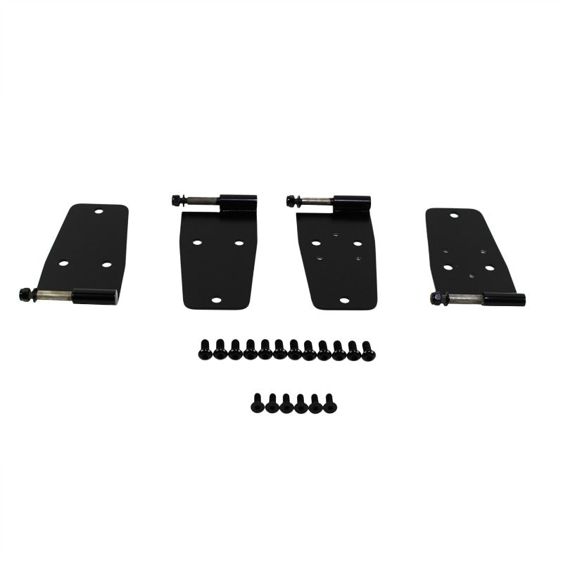 Kentrol 50420 Black Powder Coated Hardtop Door Hinge Set, 4 pieces, fits 1976-1993 Jeep CJ & Wrangler YJ
