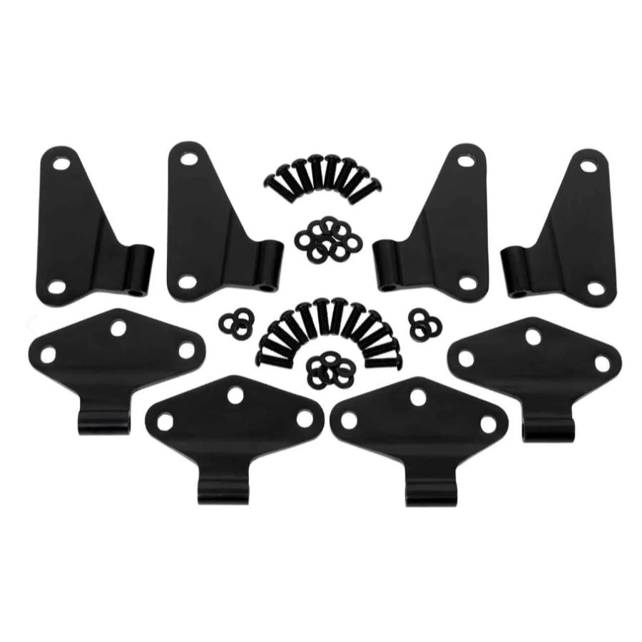 Kentrol 50581 Body Door Hinge Set (8 pieces) fits 2007-2018 Jeep Wrangler JK 4-Door