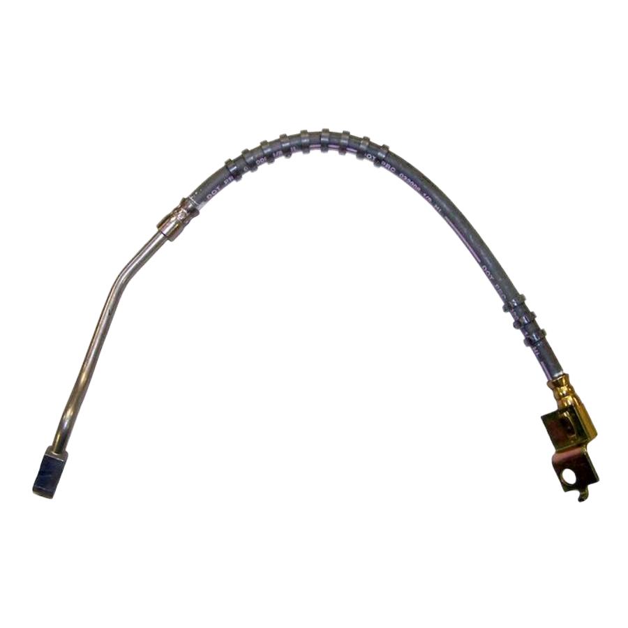 Crown Automotive 52006472 Right Side Front Brake Hose, fits 90-94 Jeep Wrangler YJ w/o ABS
