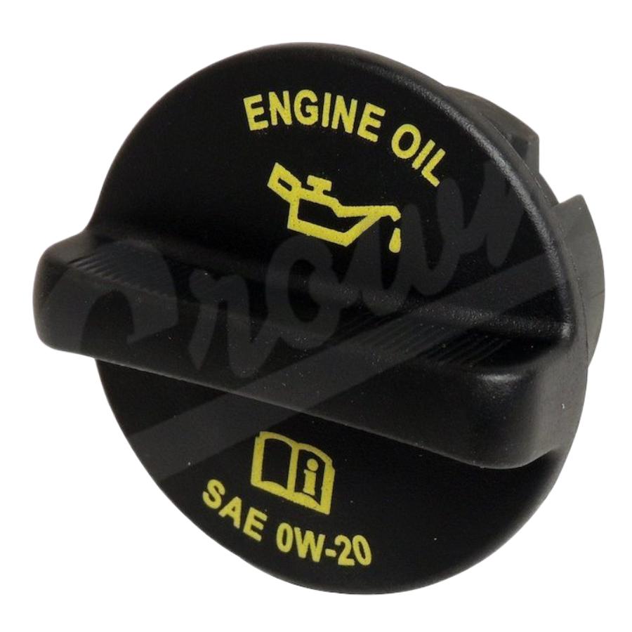 Crown Automotive 68241631AA Engine Oil Filler Cap, fits 18-25 Jeep Wrangler JL, Gladiator JT, 16-25 Grand Cherokee WK