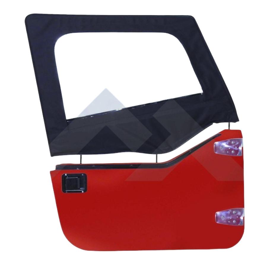 Crown Automotive DS10015 Black Denim Upper Door Skins fits 87-95 Jeep Wrangler YJ