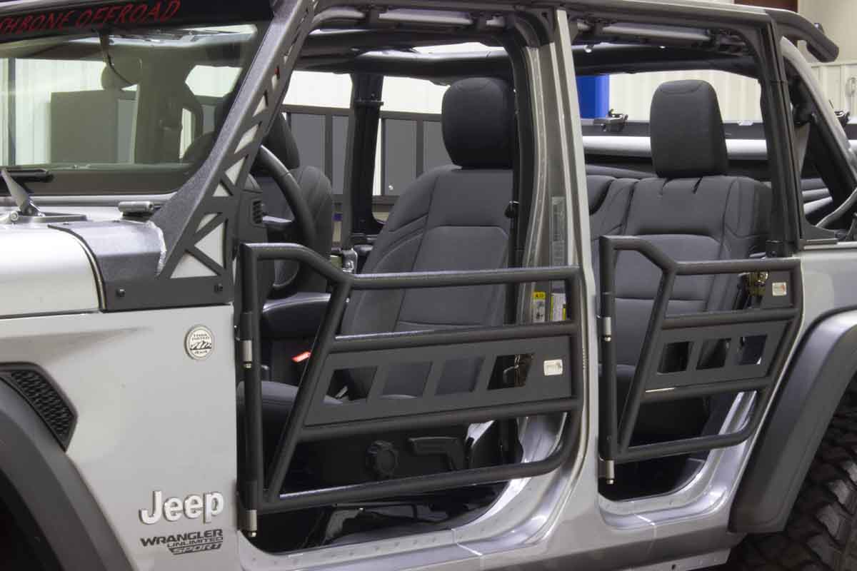 Fishbone Offroad FB24086 Front and Rear Tube Doors, fits 18-25 Jeep Wrangler JL, Gladiator JT