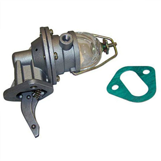 Crown Automotive J0912017 Fuel Pump with Glass Bowl, fits 1941-1971 Willys Jeep w/ L134 or F134 Engine