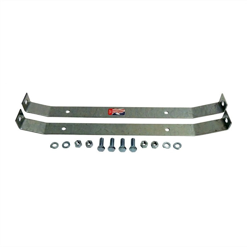 MTS Fuel Tank Skid Plate End Straps, fits 15 Gallon Tank, 1972-1990 Jeep CJ, Wrangler YJ