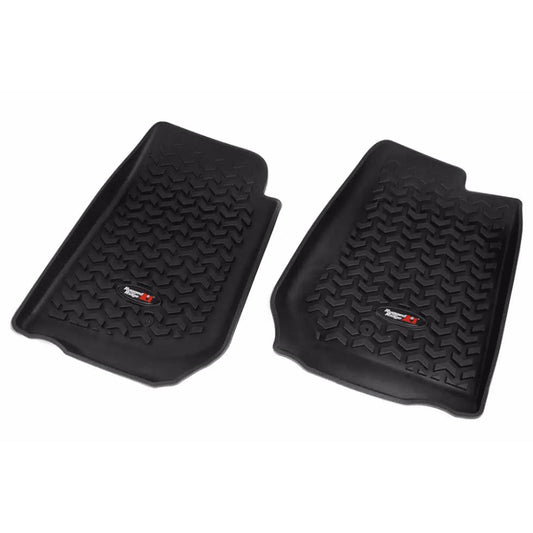 Rugged Ridge 12920.02 Floor Liners Front Black,  fits 07-18 Jeep Wrangler JK