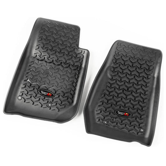 Rugged Ridge 12920.03 Front Floor Liners, Black,  fits 07-18 Jeep Jeep Wrangler JK