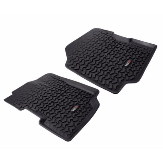 Rugged Ridge 12920.21 Floor Liners, Front, Black,  fits 76-95 Jeep CJ & Jeep Wrangler