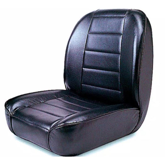Rugged Ridge 13400.01 Classic Low-Back Front Seat in Black, Non-Recline, fits 55-86 Jeep CJ Models