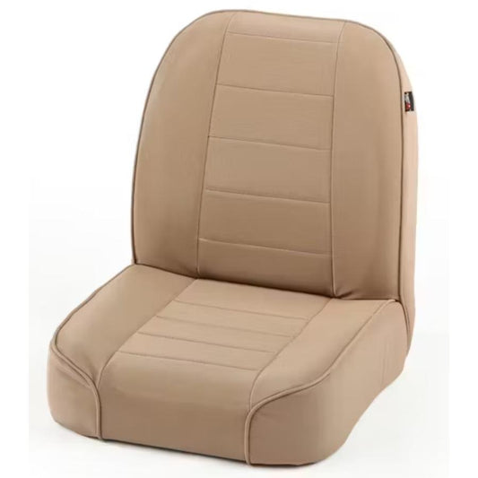 Rugged Ridge 13400.04 Classic Low-Back Front Seat in Tan, Non-Recline, fits 55-86 Jeep CJ Models