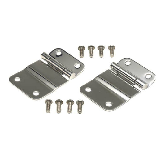 Kentrol 30419 Stainless Steel Tailgate Hinge Set fits 1976-1986 Jeep CJ Models