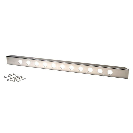Kentrol 30429 Stainless Steel 54" Front Bumper with holes fits 1945-1986 Jeep CJ Models