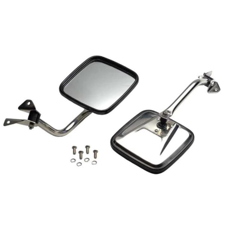 Kentrol 30445 Mirror Kit pair Stainless Steel fits 1987-1995 Jeep Wrangler YJ