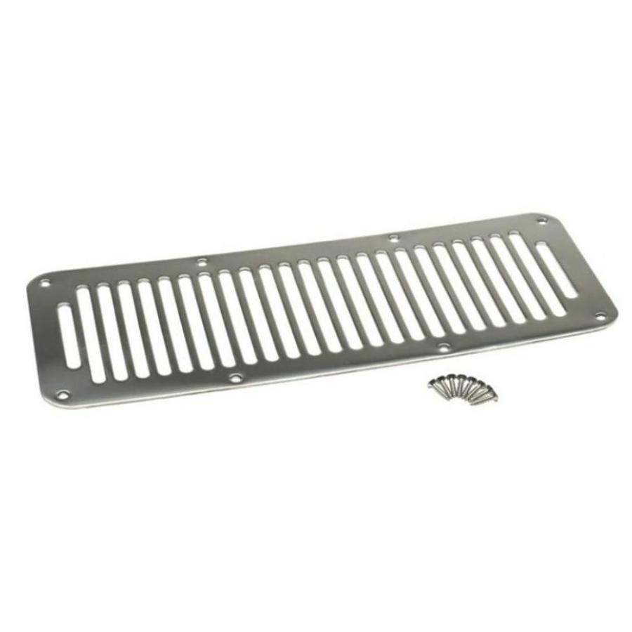 Kentrol 30458 Hood Vent 8 Holes Stainless Steel fits 1987-1995 Jeep Wrangler YJ