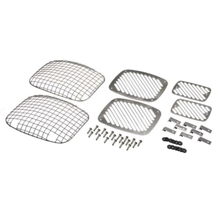 Kentrol 30467 Billet & Wire Mesh Set 6 pieces Stainless Steel fits 1987-1995 Jeep Wrangler YJ