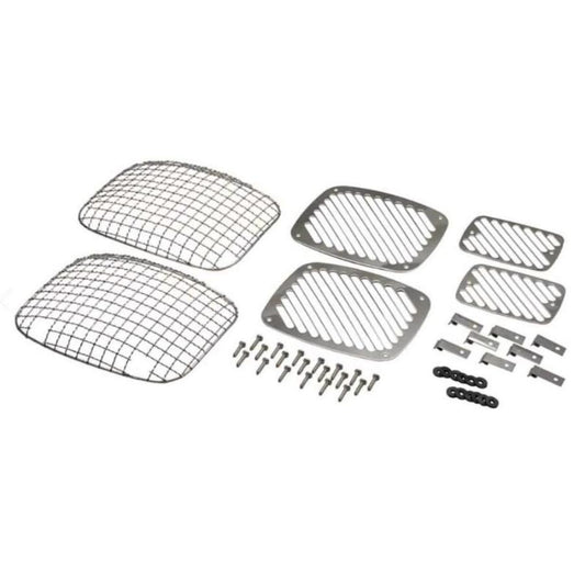 Kentrol 30467 Billet & Wire Mesh Set 6 pieces Stainless Steel fits 1987-1995 Jeep Wrangler YJ