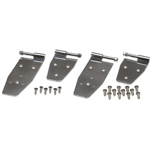 Kentrol 30469 Hardtop Door Hinge Set 4 pieces Stainless Steel fits 1994-1995 Jeep Wrangler YJ