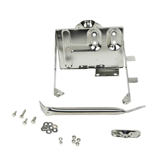 Kentrol 30498 Stainless Steel Battery Tray w/support arm fits 1976-1986 Jeep CJ Models