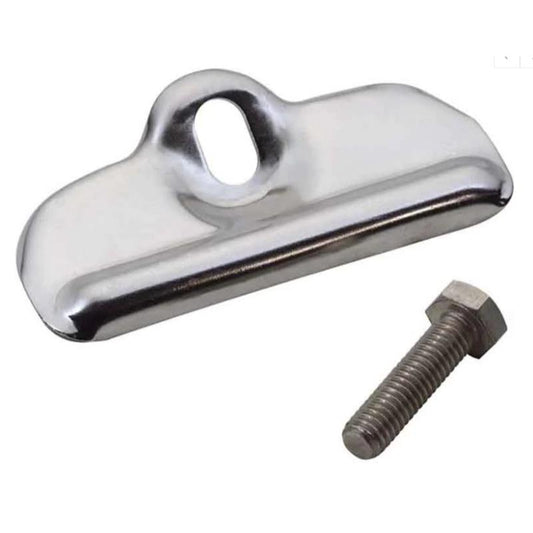 Kentrol 30499 Stainless Steel Battery Tray Clamp fits 1976-1986 Jeep CJ Models