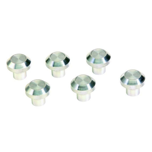 Kentrol 30511 Stainless Steel Interior Knob Set, 6 pieces, fits 1976-1986 Jeep CJ Models