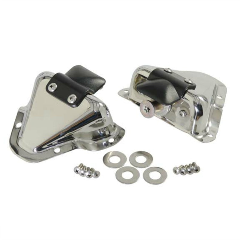 Kentrol 30513 Stainless Steel Interior Door Latch Bracket Set fits 1981-1995 Jeep CJ & Wrangler YJ