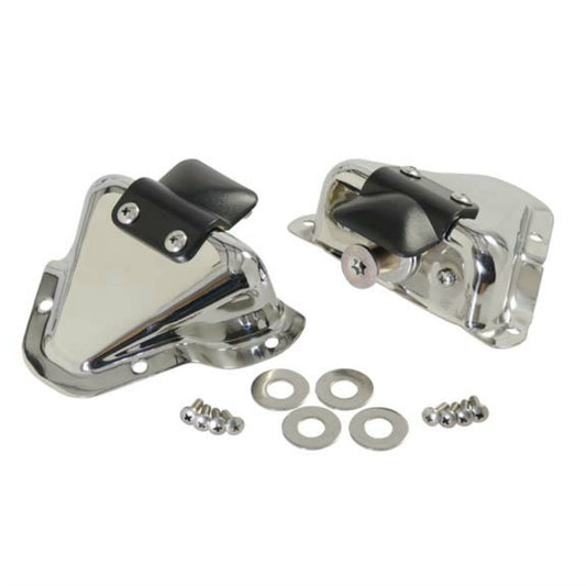Kentrol 30513 Stainless Steel Interior Door Latch Bracket Set fits 1981-1995 Jeep CJ & Wrangler YJ
