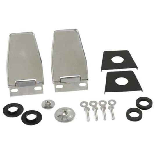 Kentrol 30516 Hardtop Liftgate Hinge pair Stainless Steel fits 1987-2006 Jeep Wrangler YJ, TJ