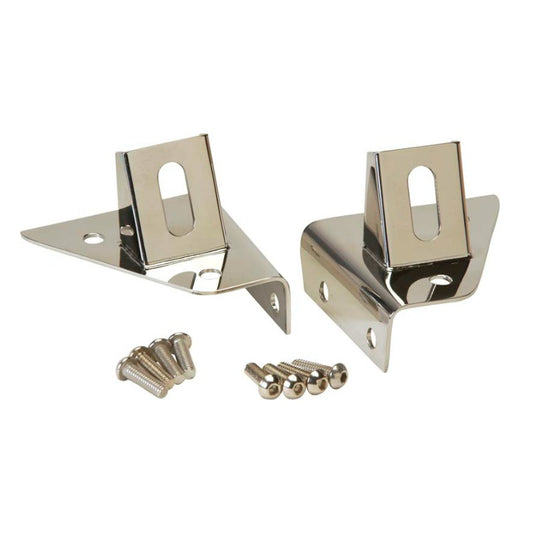 Kentrol 30531 Stainless Steel Light Bracket Set fits 1976-1995 Jeep CJ & Wrangler YJ