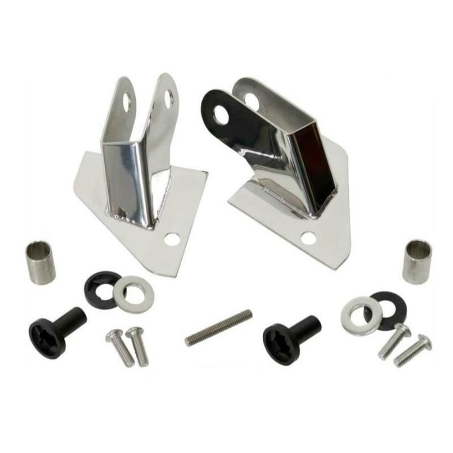 Kentrol 30533 Mirror Relocation Bracket pair Stainless Steel fits 1987-1995 Jeep Wrangler YJ