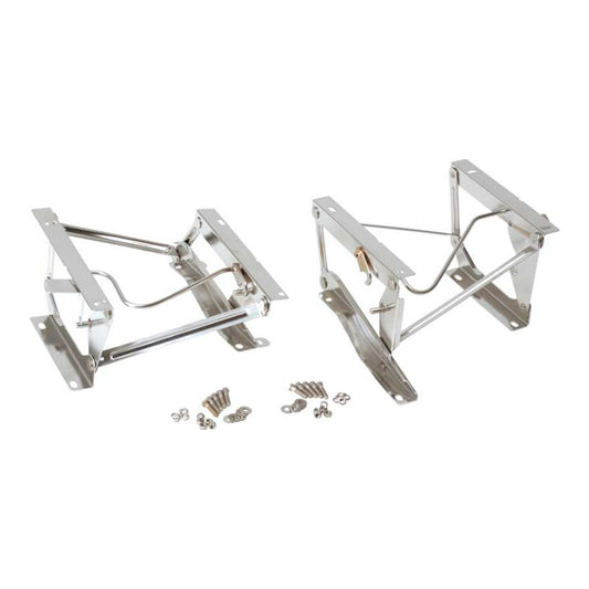Kentrol 30552 Stainless Steel Seat Pedestal Set fits 1976-1990 Jeep CJ & Wrangler YJ
