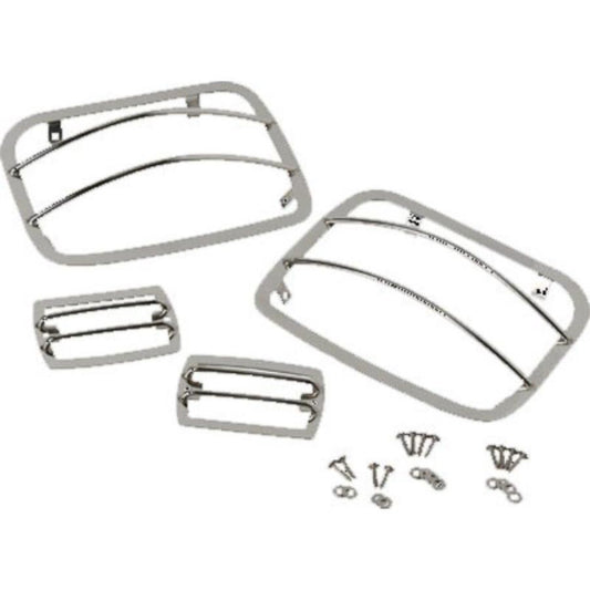 Kentrol 30558 Light Guard Set 4 pieces Stainless Steel fits 1987-1995 Jeep Wrangler YJ