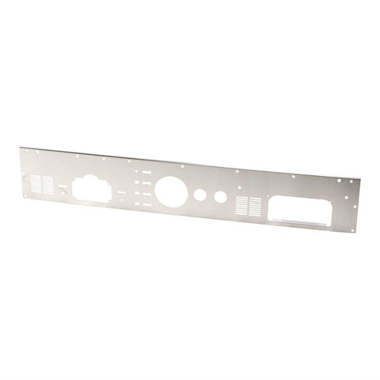 Kentrol 30562 Brushed Stainless Steel Dash Panel without Radio Opening fits 1976-1986 Jeep CJ Models