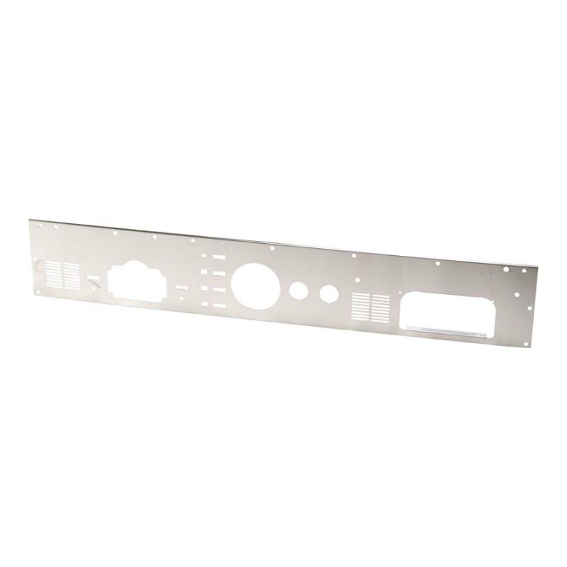 Kentrol 30562 Brushed Stainless Steel Dash Panel without Radio Opening fits 1976-1986 Jeep CJ Models