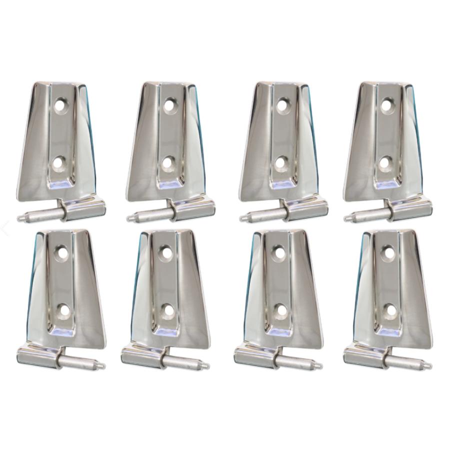 Kentrol 30576 Door Hinge Set (8 pieces) fits 2007-2018 Jeep Wrangler JK 4-Door