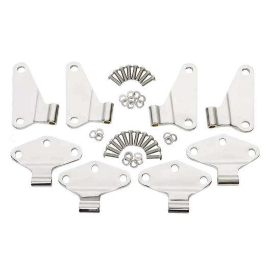 Kentrol 30581 Body Door Hinge Set (8 pieces) fits 2007-2018 Jeep Wrangler JK 4-Door