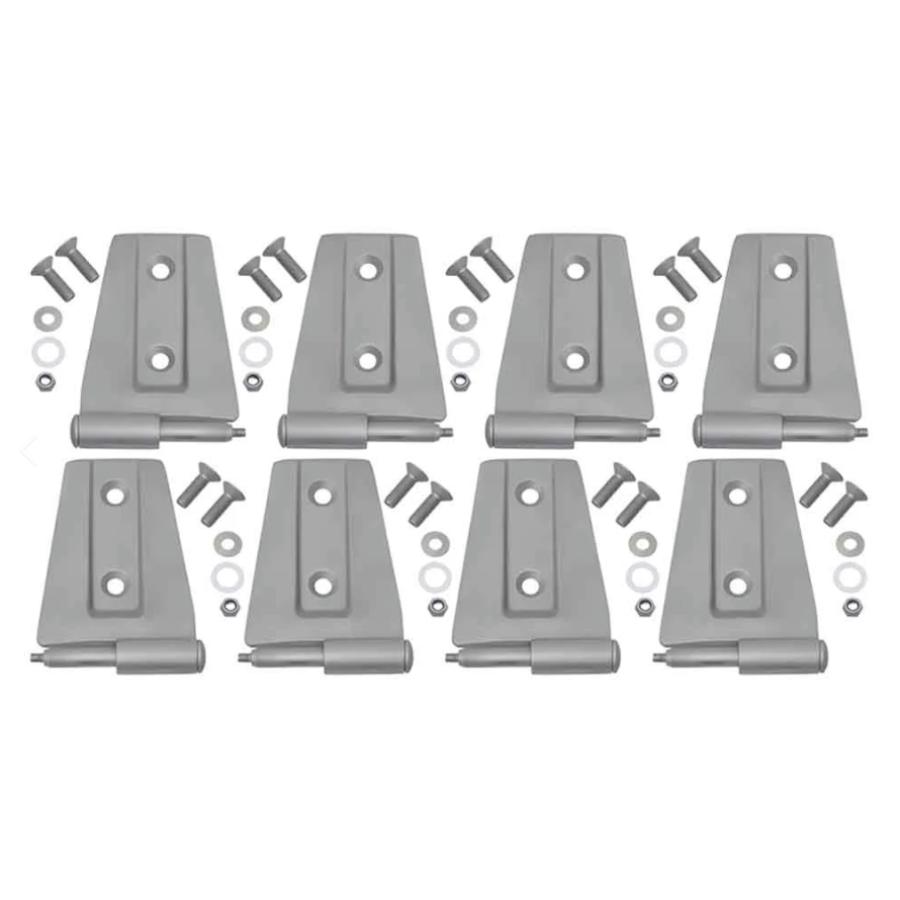 Kentrol 40576 Door Hinge Set (8 pieces) fits 2007-2018 Jeep Wrangler JK 4-Door