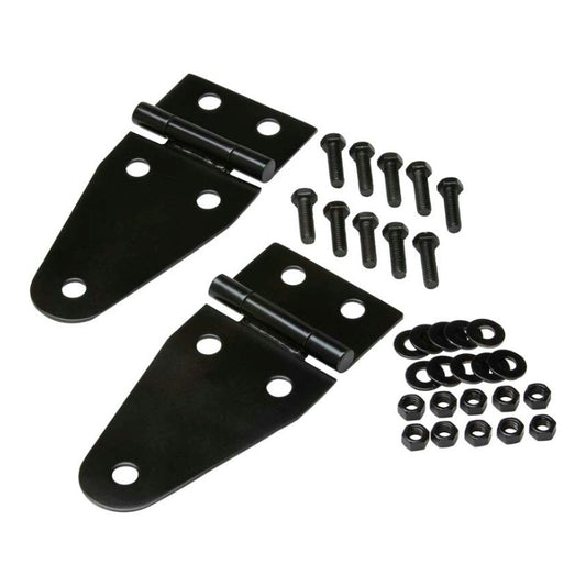 Kentrol 50402 Black Powder Coated Hood Hinge Set fits 1955-1995 Jeep CJ & Wrangler YJ