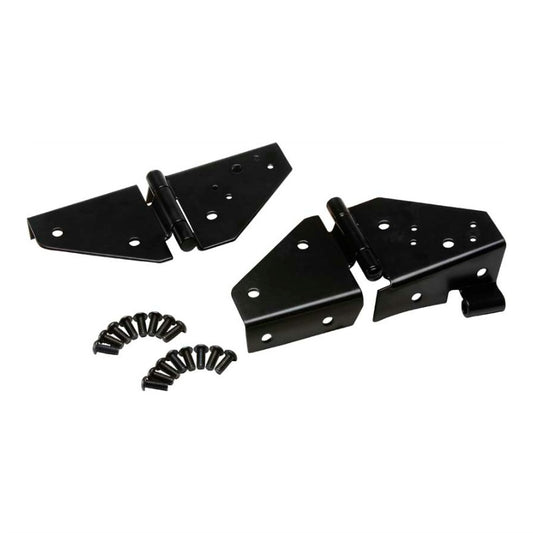 Kentrol 50403 Black Powder Coated Windshield Hinge Set fits 1976-1995 Jeep CJ & Wrangler YJ
