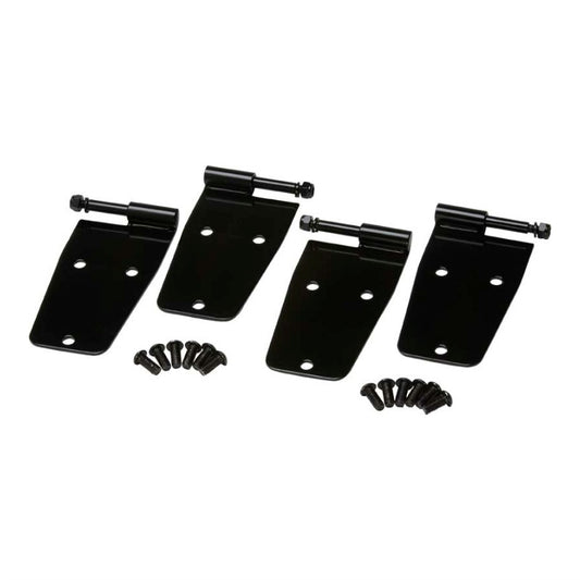 Kentrol 50474 Black Powder Coated Hardtop Door Hinge Set, 4 pieces, fits 1976-1993 Jeep CJ & Wrangler YJ
