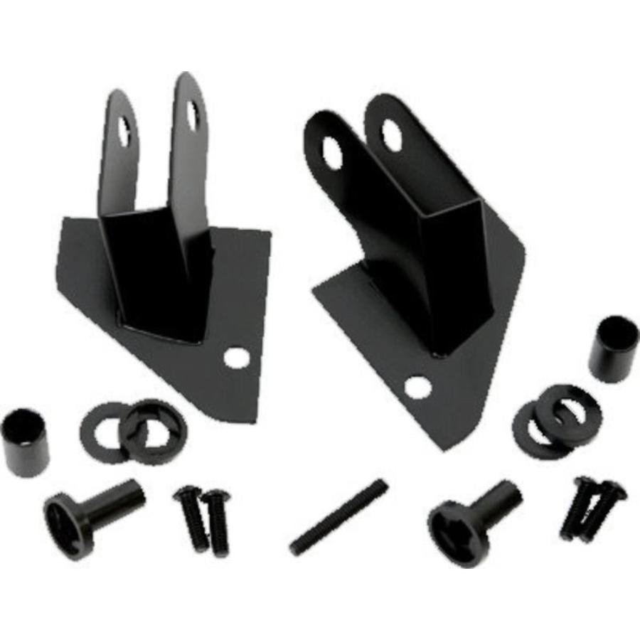 Kentrol 50533 Mirror Relocation Bracket pair Black Powder Coated fits 1987-1995 Jeep Wrangler YJ