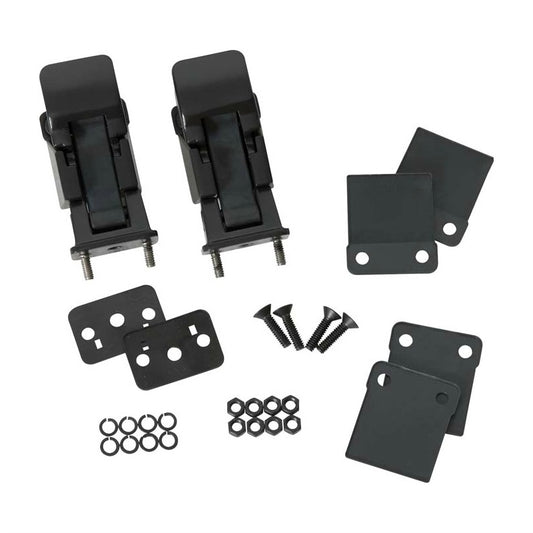 Kentrol 50563 Black Powder Coated Hood Catch Set, TJ Style fits 1942-1995 Jeep CJ & Wrangler YJ